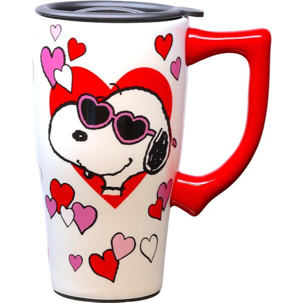 Snoopy and Woodstock Floral Stainless Steel and Melamine